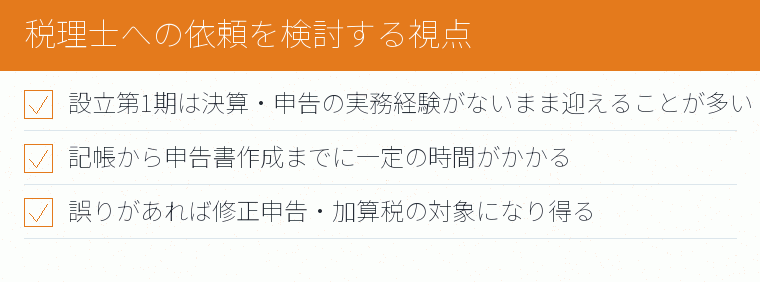 税理士への依頼を検討する視点のチェックリスト図