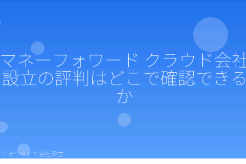 マネーフォワードで会社設立を自分で進める「マネーフォワードで会社設立、評判が良いと感じる人・分かれる人の傾向」の解説イラスト